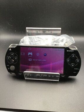 Sony PSP 2000 Piano Black Console w/New Battery & Charger Region Free Good Used!